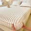 Striped Faux Fur Fitted Sheet