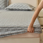 Checkerboard Plush Fitted Sheet