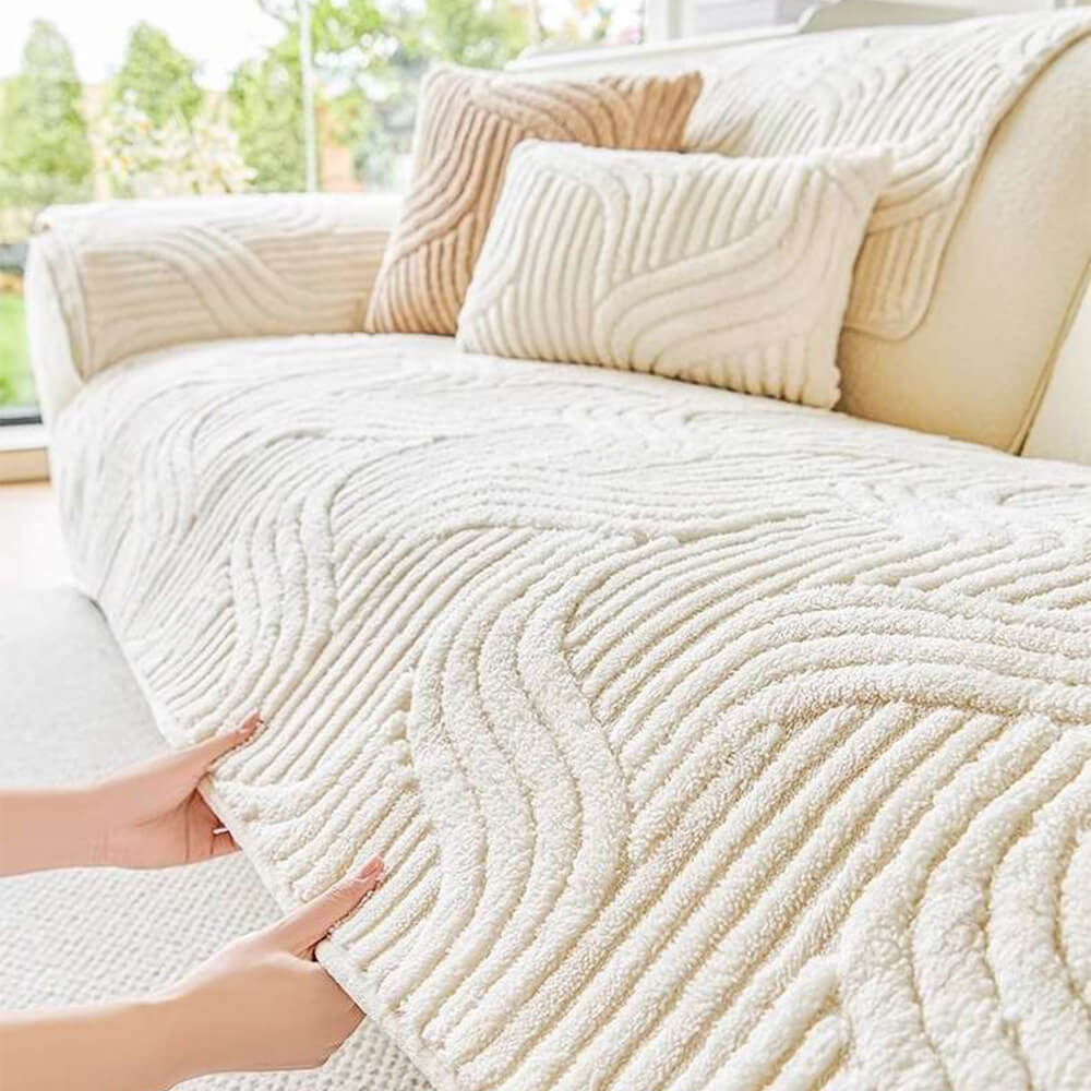 Geo Plush Couch Cover Secondary image