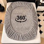 Baroque Embossed Velvet Fitted Sheet