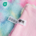 Bubble Tie-Dye Faux Fur Throw