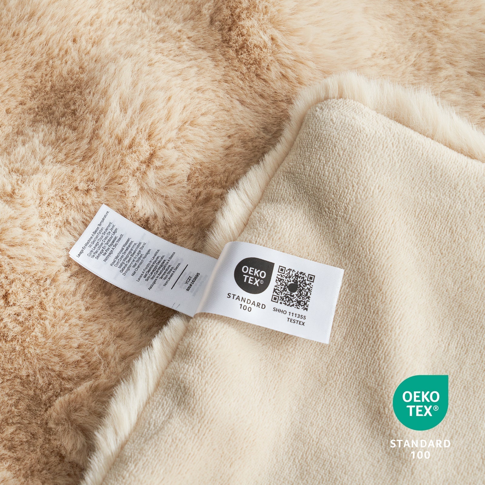 Bubble Tie-Dye Faux Fur Throw