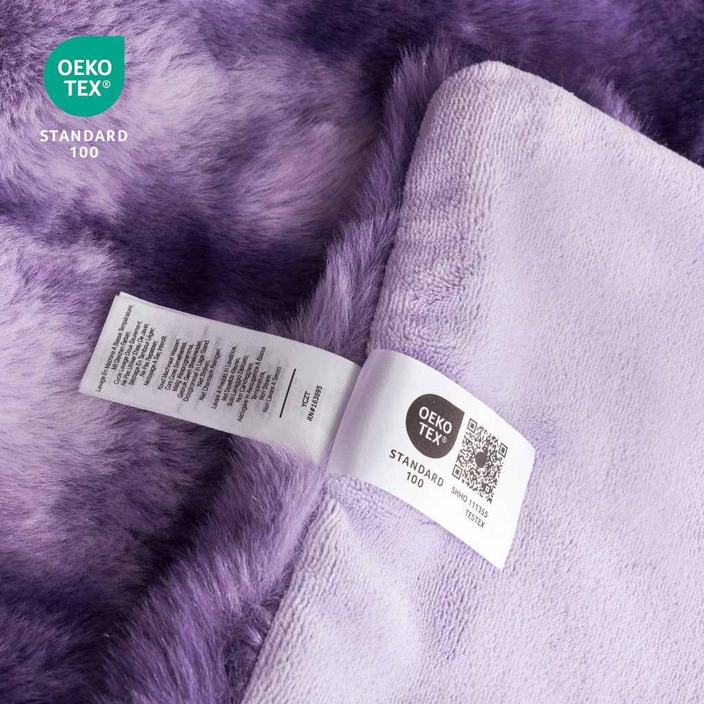 Bubble Tie-Dye Faux Fur Throw