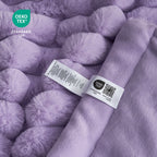 Striped Faux Fur Throw