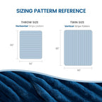 Striped Faux Fur Throw