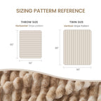 Striped Faux Fur Throw