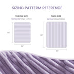 Striped Faux Fur Throw