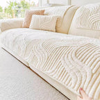 Geo Plush Couch Cover