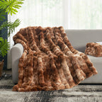 Bubble Tie-Dye Faux Fur Throw