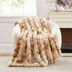 Bubble Tie-Dye Faux Fur Throw