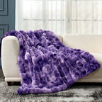 Bubble Tie-Dye Faux Fur Throw