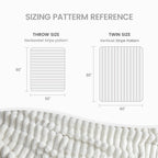 Striped Faux Fur Throw