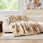 Bubble Tie-Dye Faux Fur Throw