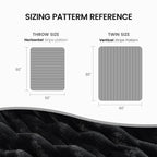Striped Faux Fur Throw