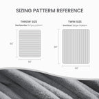 Striped Faux Fur Throw