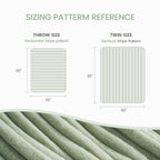 Striped Faux Fur Throw