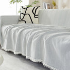 Tassel Weave Chenille Couch Cover