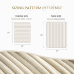 Striped Faux Fur Throw