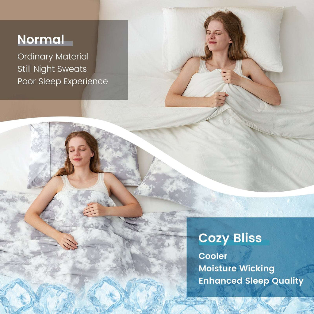 Tie-Dye Cooling Blanket Set