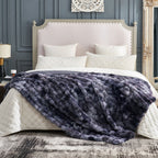 Bubble Tie-Dye Faux Fur Throw