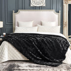 Bubble Tie-Dye Faux Fur Throw