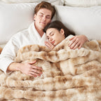 Bubble Tie-Dye Faux Fur Throw