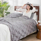 Checkerboard Plush Throw