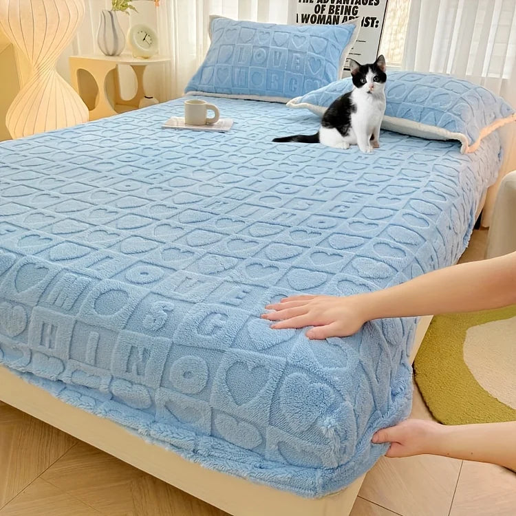 ComfyHeart Print Fitted Sheet Secondary image