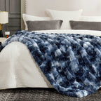 Bubble Tie-Dye Faux Fur Throw