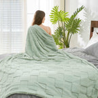 Checkerboard Plush Throw