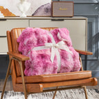 Bubble Tie-Dye Faux Fur Throw