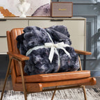 Bubble Tie-Dye Faux Fur Throw