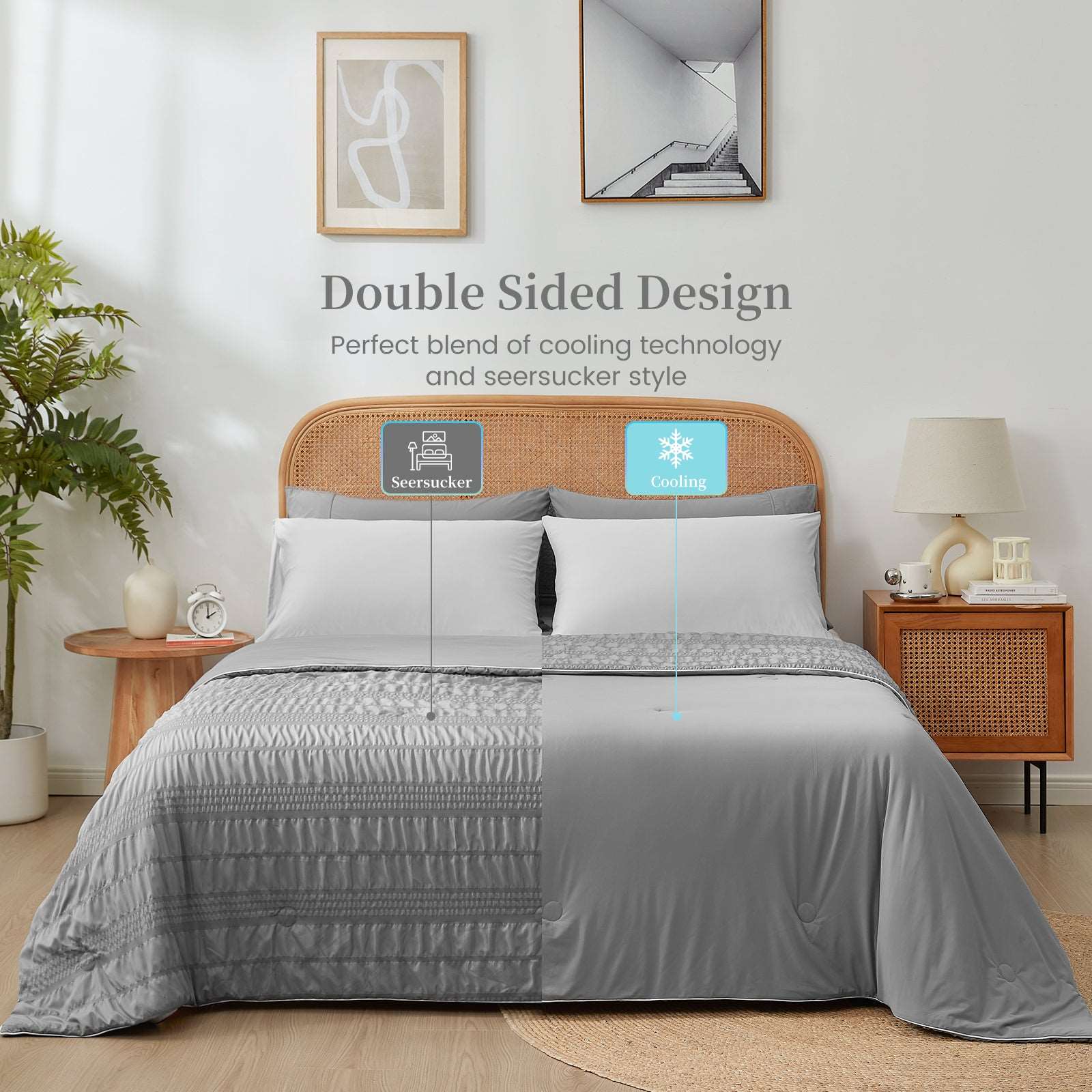 Seersucker Cooling Blanket