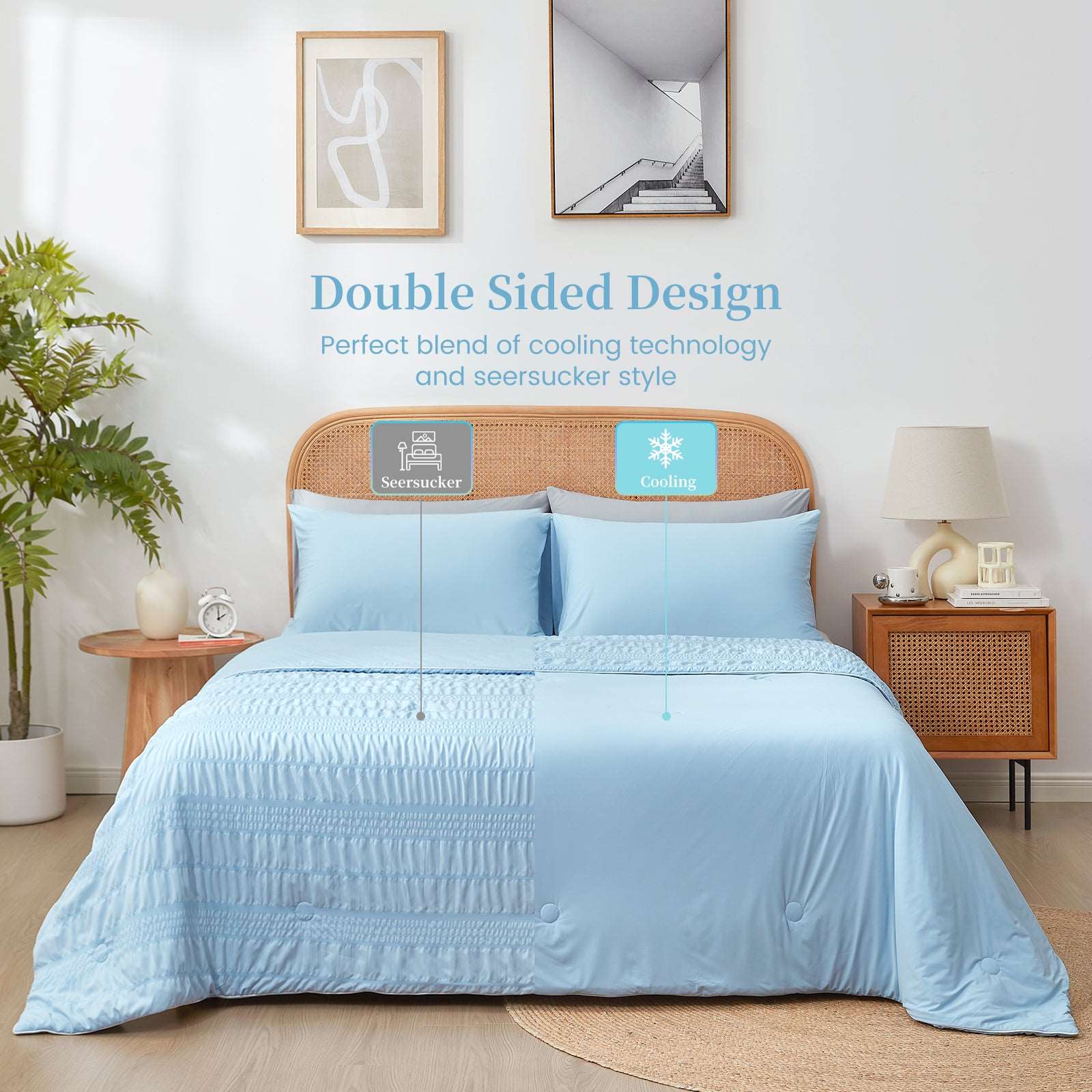 Seersucker Cooling Blanket