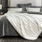 Bubble Tie-Dye Faux Fur Throw
