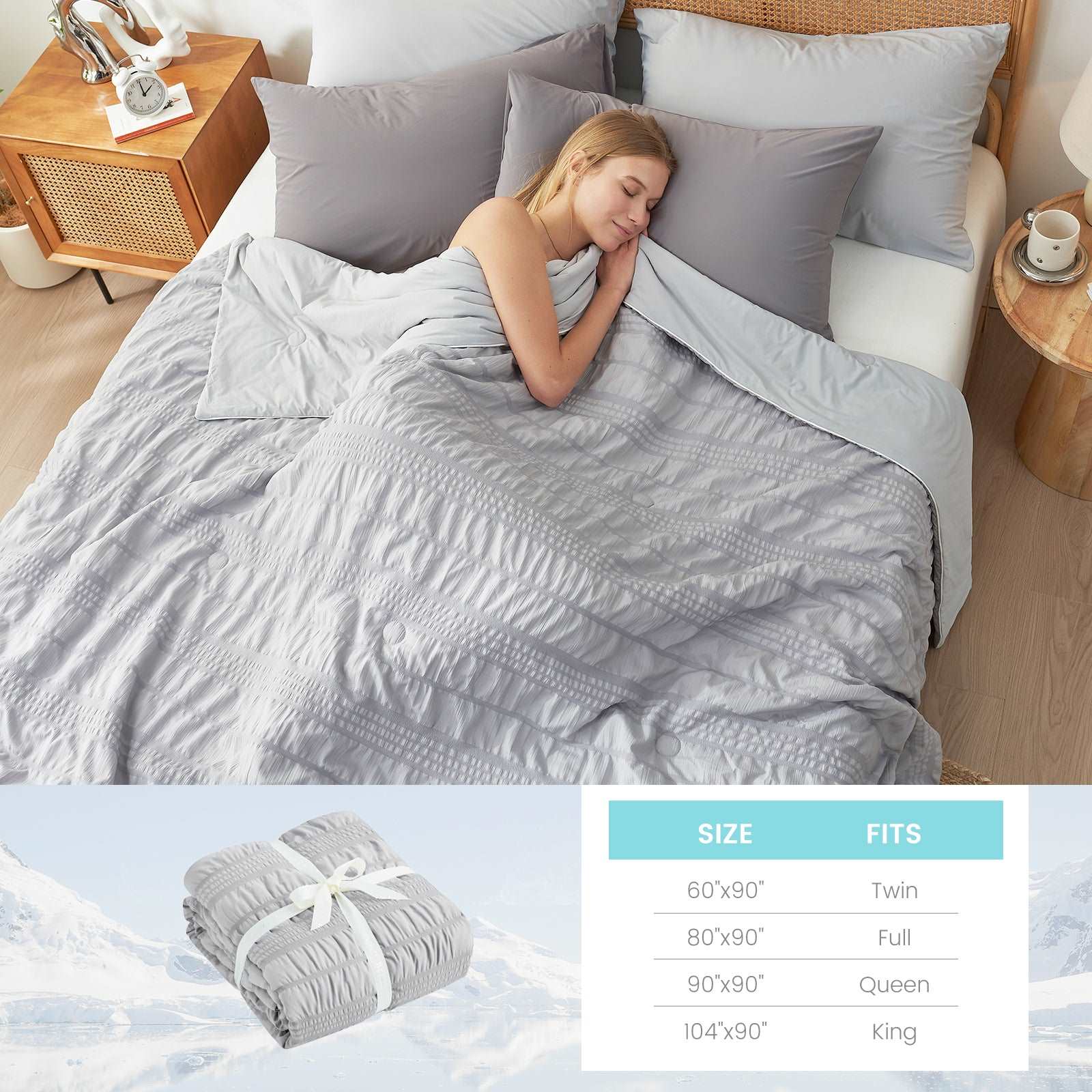 Seersucker Cooling Blanket