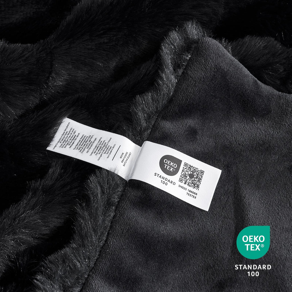 Bubble Tie-Dye Faux Fur Throw