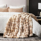 Bubble Tie-Dye Faux Fur Throw