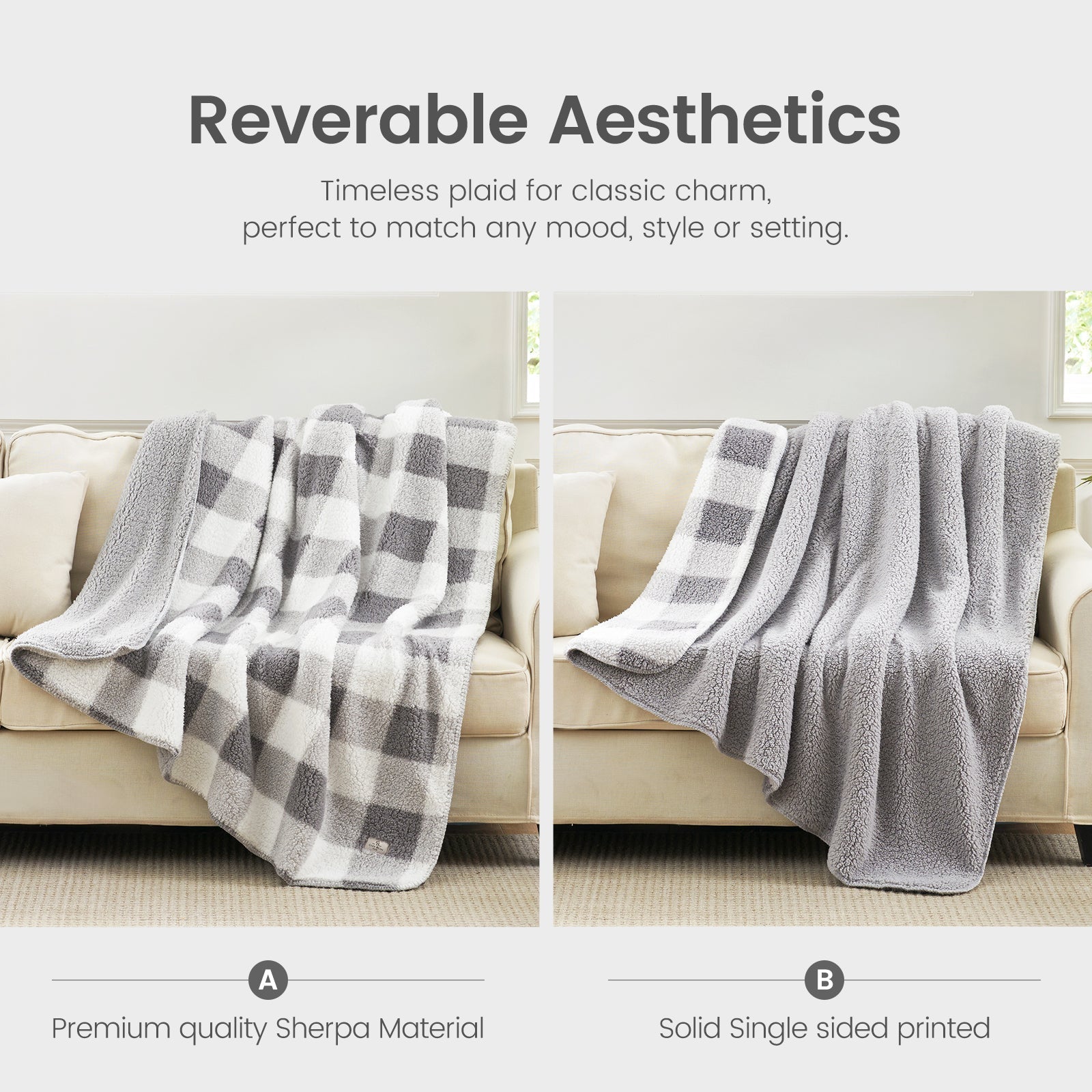 Sherpa Fleece Throw