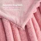 Striped Faux Fur Throw