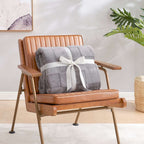 Checkerboard Faux Fur Throw