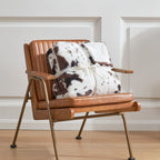 Cow Print Faux Fur Throw