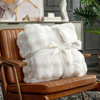 Bubble Tie-Dye Faux Fur Throw