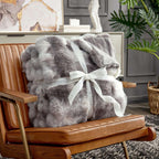 Bubble Tie-Dye Faux Fur Throw