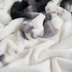 Cow Print Faux Fur Throw
