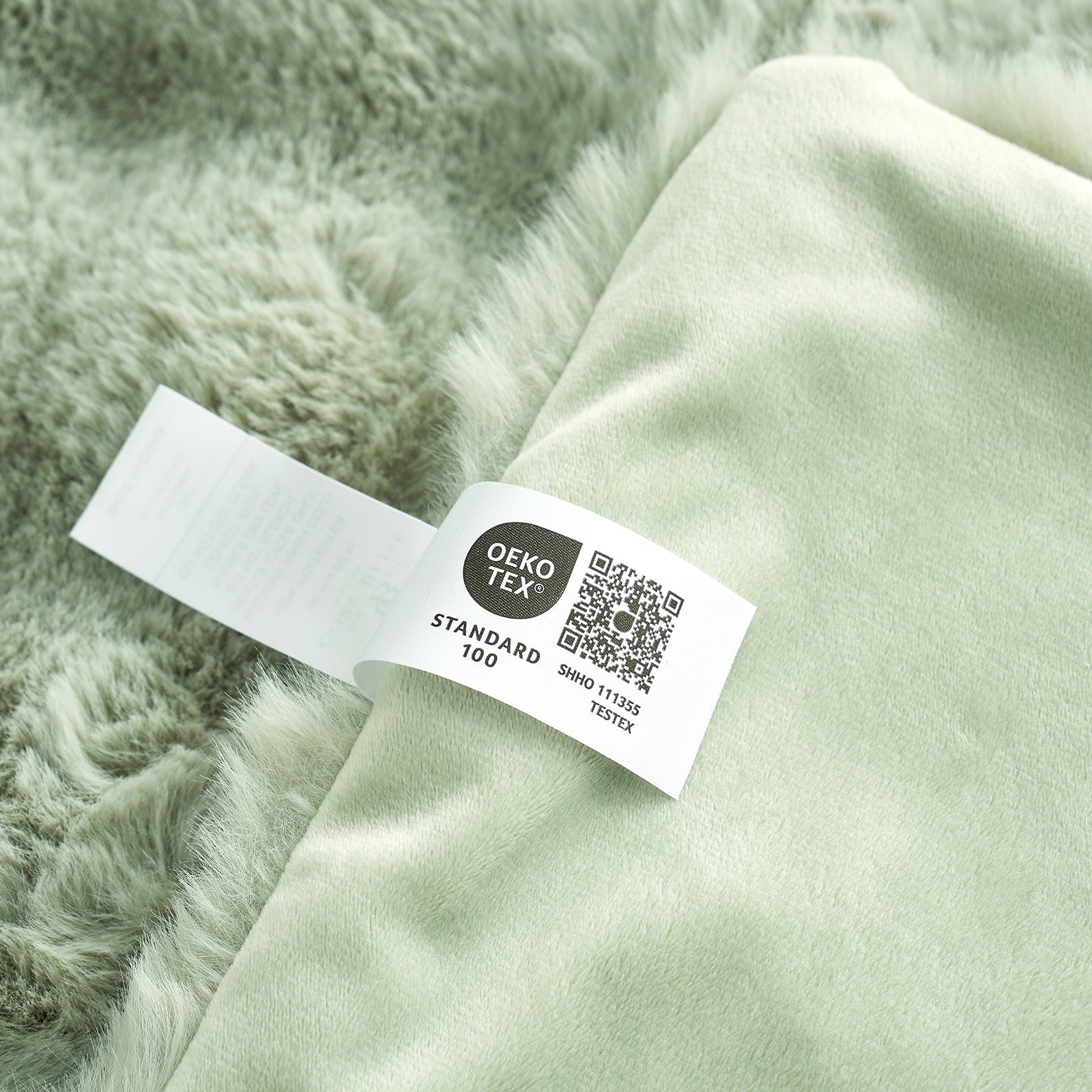 Bubble Tie-Dye Faux Fur Throw