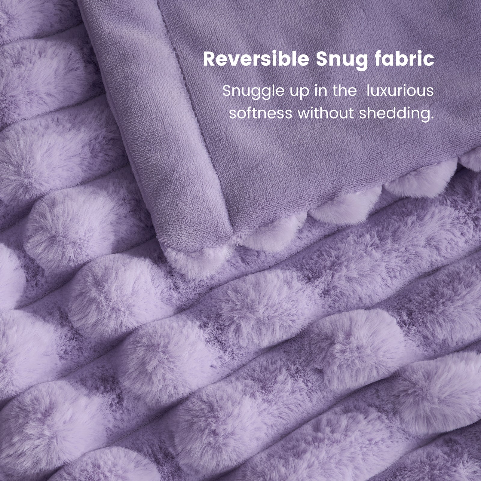 Striped Faux Fur Throw