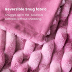 Striped Faux Fur Throw