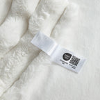 Striped Faux Fur Throw