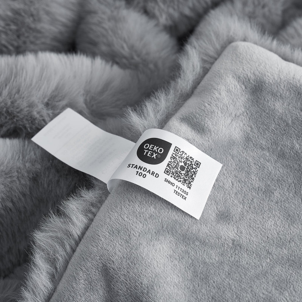 Bubble Tie-Dye Faux Fur Throw